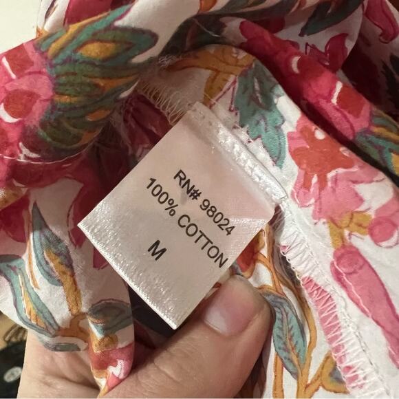 Caroline Constas New York Pink floral Strawberry mini shift swing dress NEW M - Picture 9 of 10